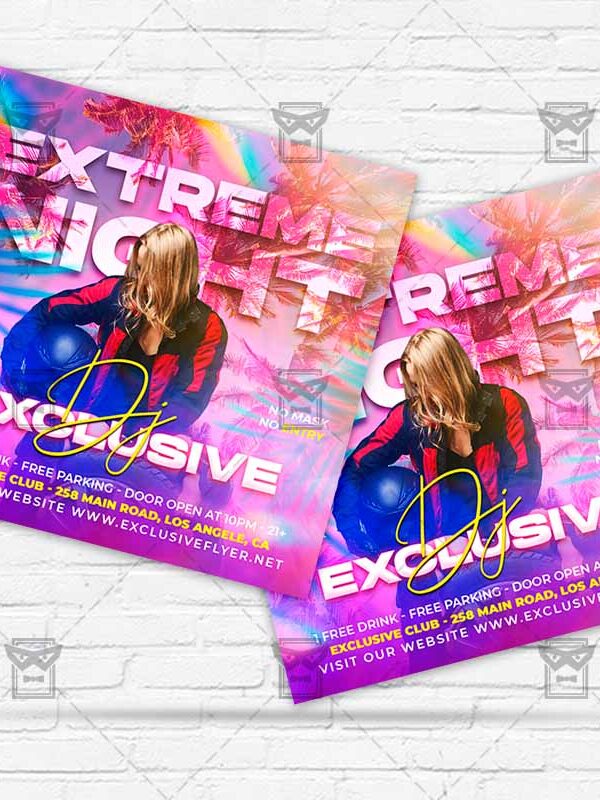 Extreme Night - Flyer PSD Template | ExclusiveFlyer