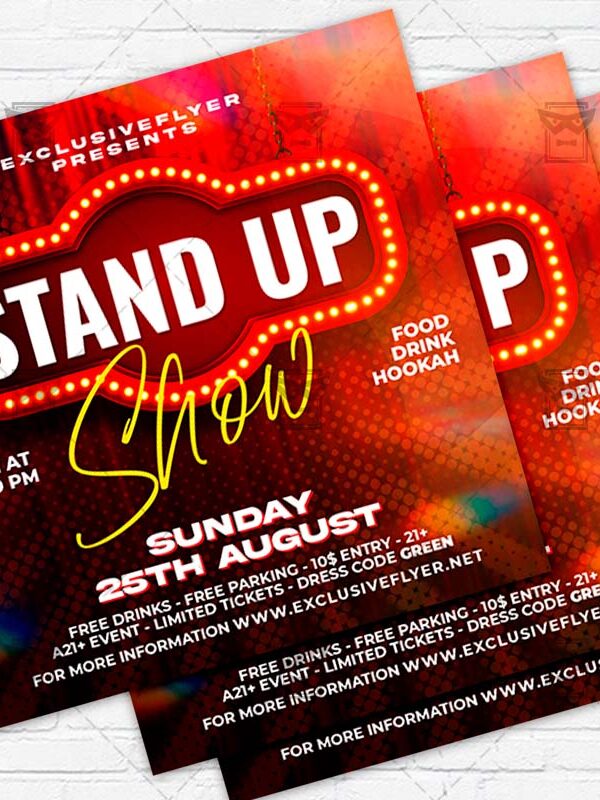 Stand Up Comedy - Flyer PSD Template | ExclusiveFlyer
