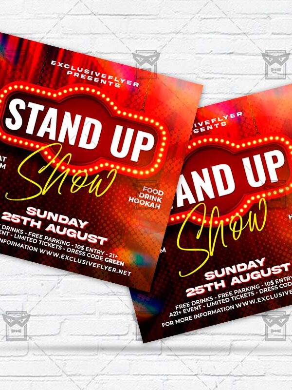 Stand Up Comedy - Flyer PSD Template | ExclusiveFlyer