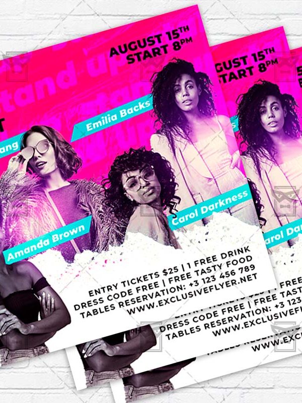 Stand Up Event - Flyer PSD Template | ExclusiveFlyer