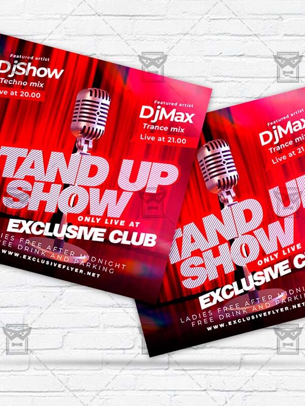Stand Up Show - Flyer PSD Template | ExclusiveFlyer