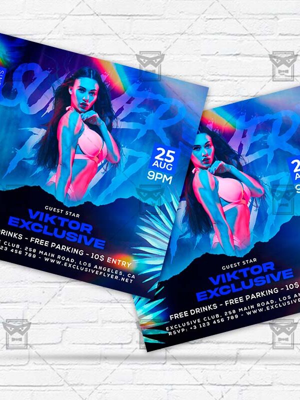 Tropical Dj - Flyer PSD Template | ExclusiveFlyer