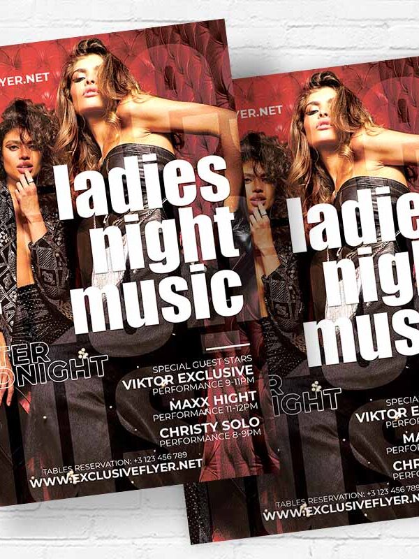 Ladies Night - Flyer PSD Template | ExclusiveFlyer