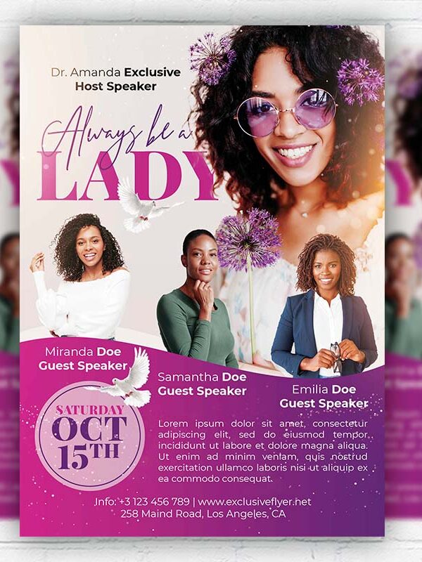 Ladies Conference - Flyer PSD Template | ExclusiveFlyer