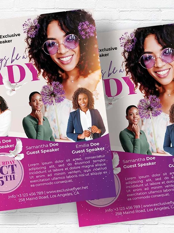 Ladies Conference - Flyer PSD Template | ExclusiveFlyer