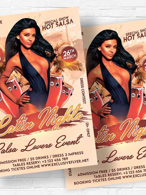Latin Night - Flyer PSD Template | ExclusiveFlyer