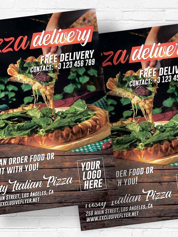 Pizza Delivery - Flyer PSD Template | ExclusiveFlyer