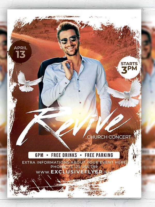 Revive Church Concert - Flyer PSD Template | ExclusiveFlyer