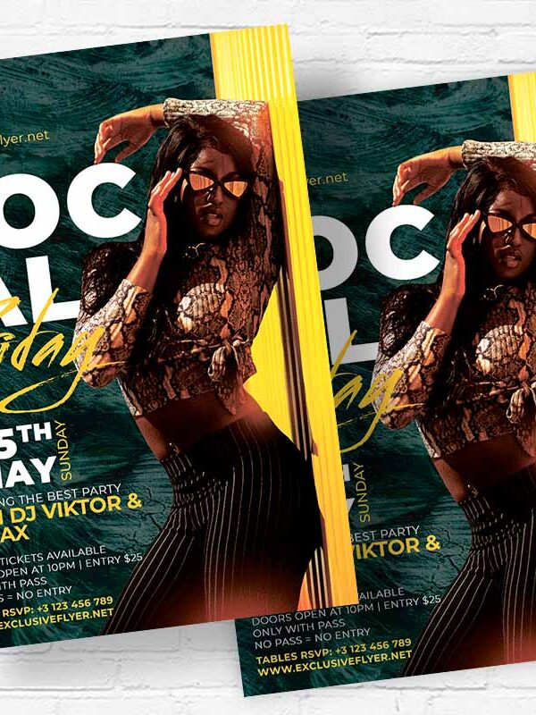 Social Fridays - Flyer PSD Template | ExclusiveFlyer