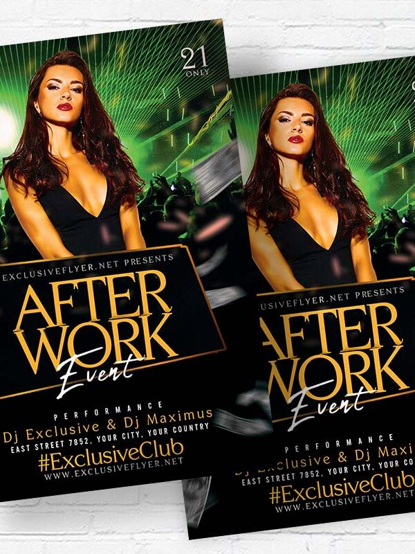 After Work Event - Flyer PSD Template | ExclusiveFlyer