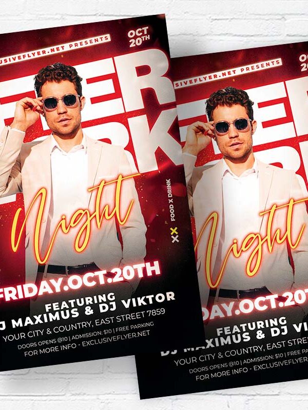 After Work Night - Flyer PSD Template | ExclusiveFlyer