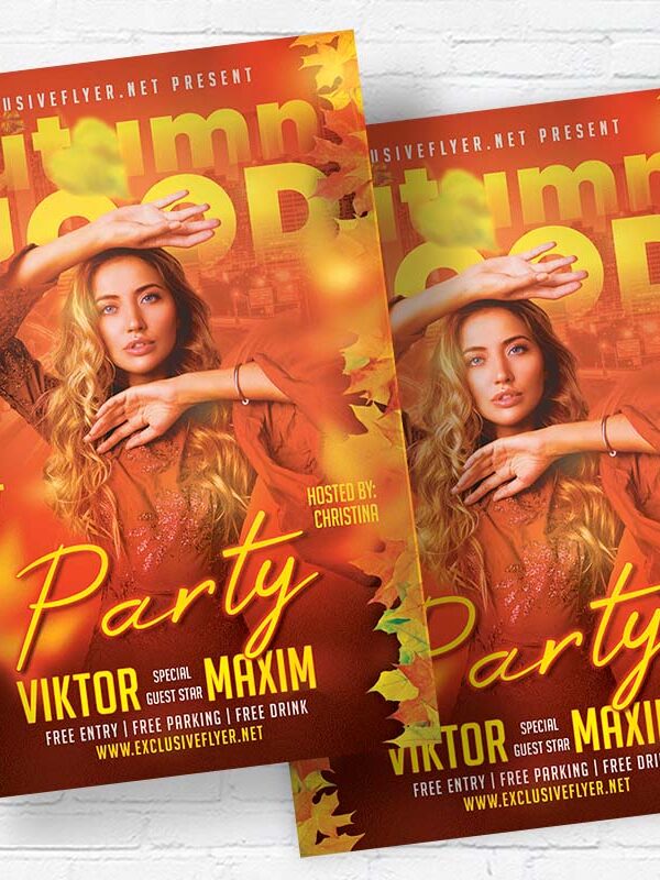 Autumn Mood - Flyer PSD Template | ExclusiveFlyer