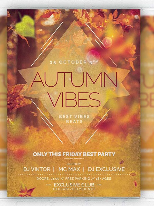 Autumn Vibes - Flyer PSD Template | ExclusiveFlyer