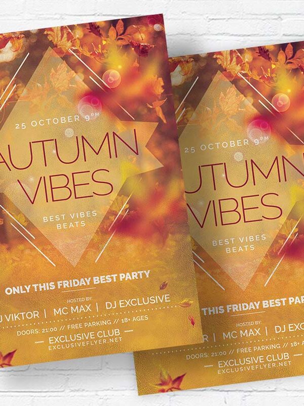 Autumn Vibes - Flyer PSD Template | ExclusiveFlyer