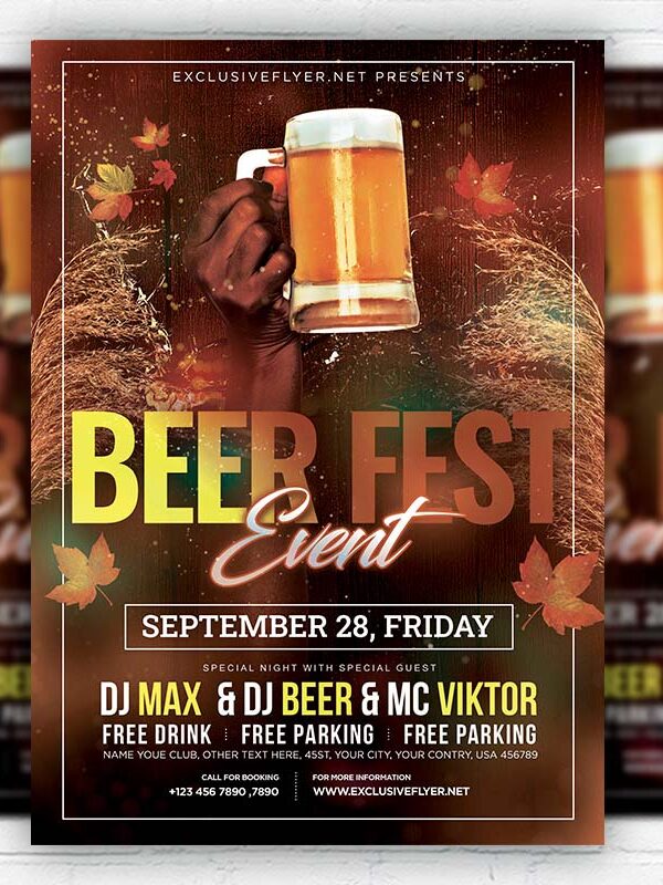 Beer Fest Event - Flyer PSD Template | ExclusiveFlyer