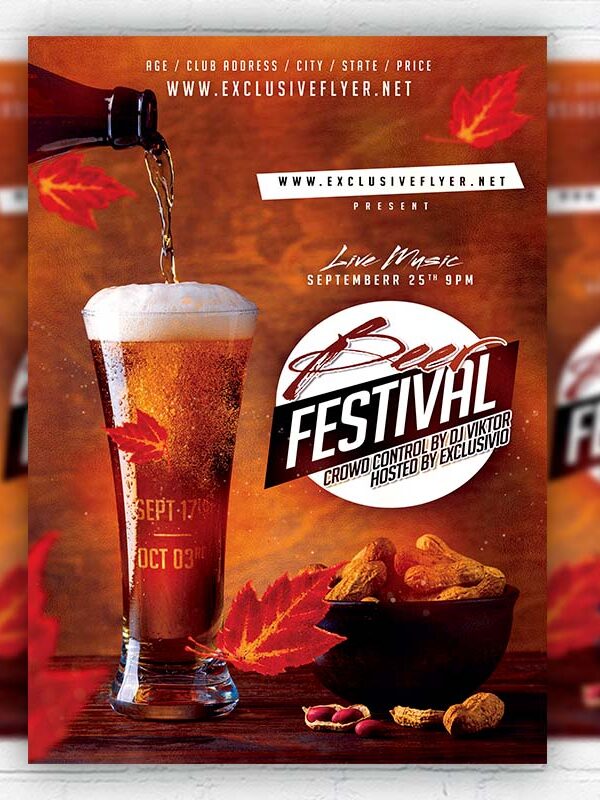 Beer Festival - Flyer PSD Template | ExclusiveFlyer