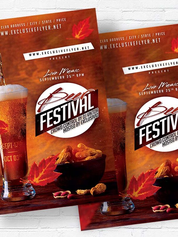 Beer Festival - Flyer PSD Template | ExclusiveFlyer