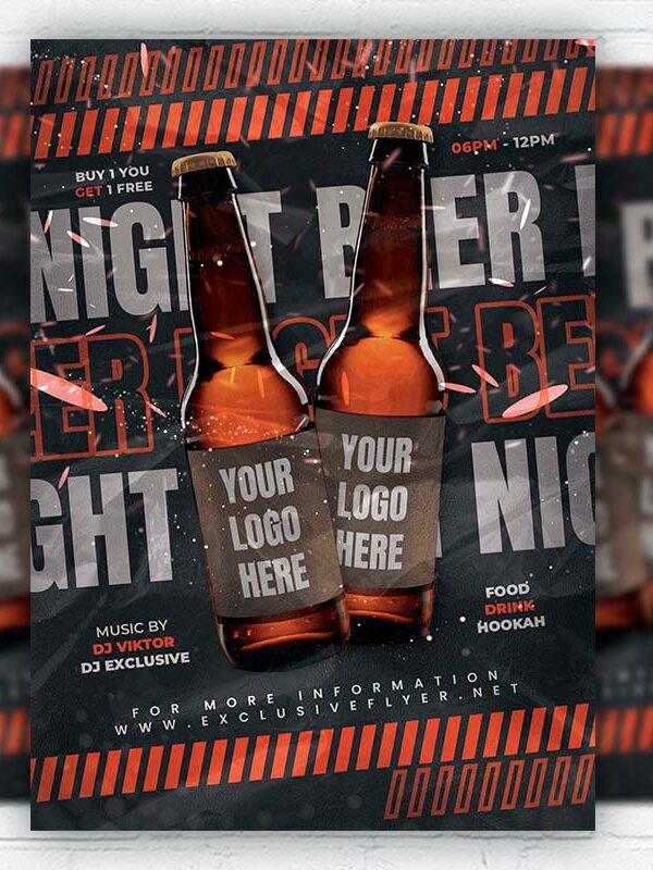 Beer Night - Flyer PSD Template | ExclusiveFlyer