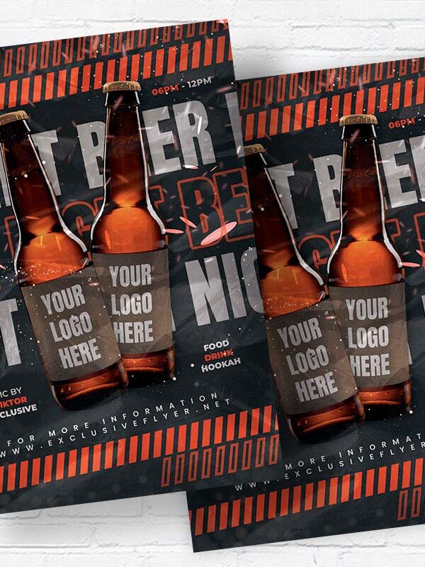 Beer Night - Flyer PSD Template | ExclusiveFlyer