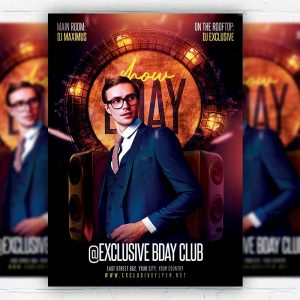 Bday Show - Flyer PSD Template | ExclusiveFlyer
