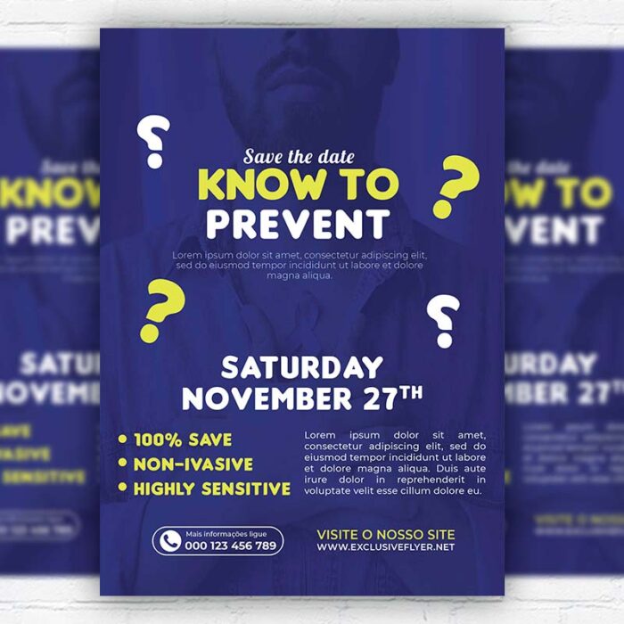 Blue November Event - Flyer PSD Template | ExclusiveFlyer