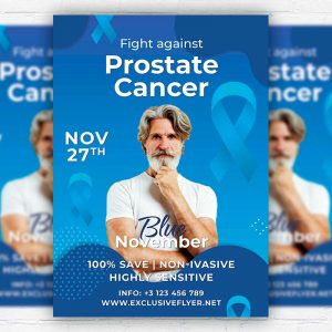 Blue November Night - Flyer PSD Template | ExclusiveFlyer