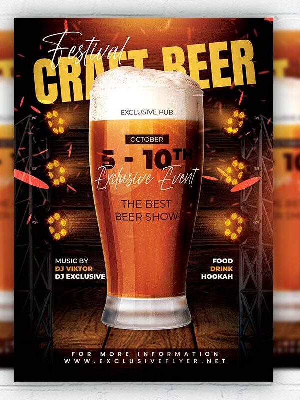 Craft Beer Festival - Flyer PSD Template | ExclusiveFlyer