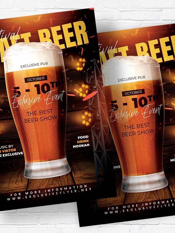 Craft Beer Festival - Flyer PSD Template | ExclusiveFlyer