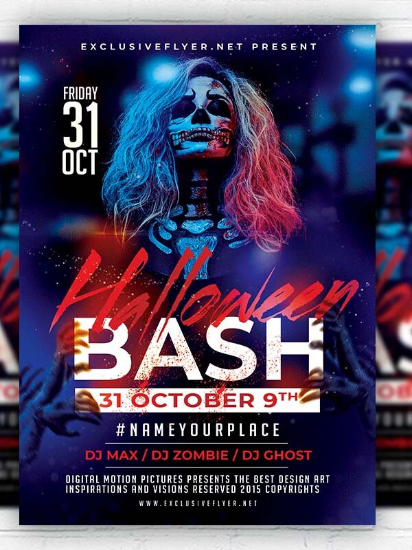 Halloween Bash- Flyer PSD Template | ExclusiveFlyer
