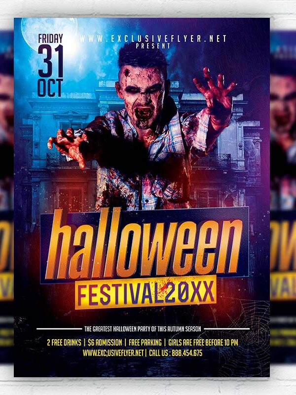 Halloween Festival- Flyer PSD Template | ExclusiveFlyer