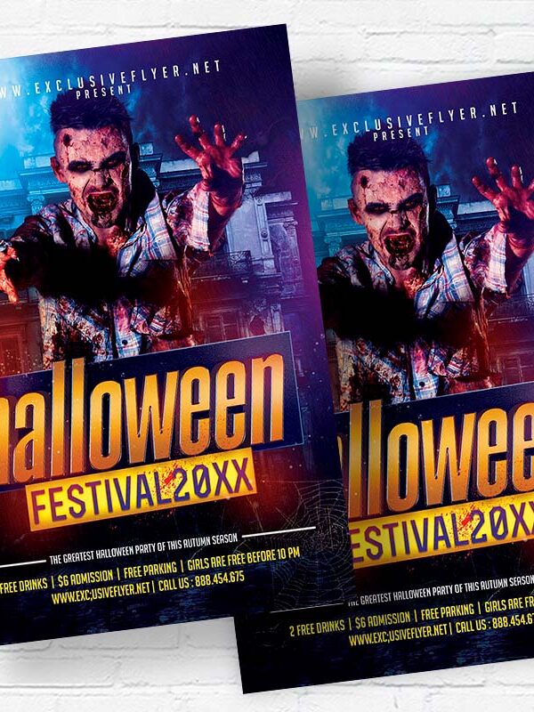 Halloween Festival- Flyer PSD Template | ExclusiveFlyer