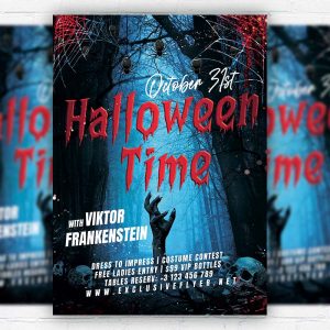Halloween Time - Flyer PSD Template | ExclusiveFlyer