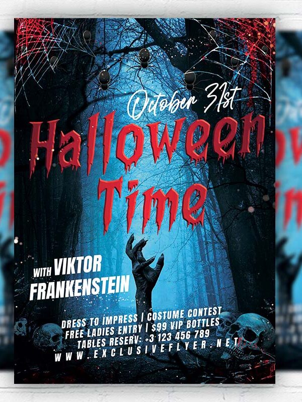 Halloween Time - Flyer PSD Template | ExclusiveFlyer