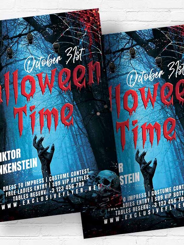 Halloween Time - Flyer PSD Template | ExclusiveFlyer