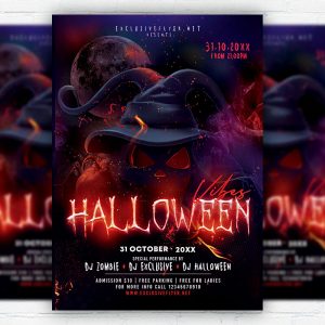Halloween Vibes- Flyer PSD Template | ExclusiveFlyer