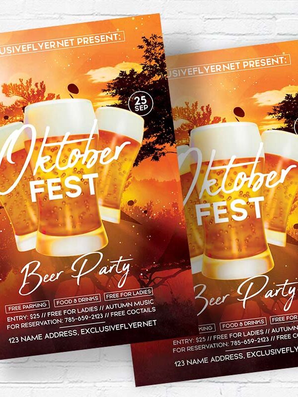 Oktoberfest 2022- Flyer PSD Template | ExclusiveFlyer