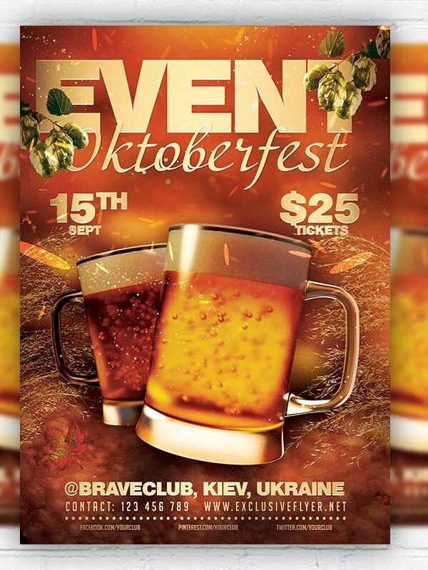 Oktober Fest - Flyer PSD Template | ExclusiveFlyer