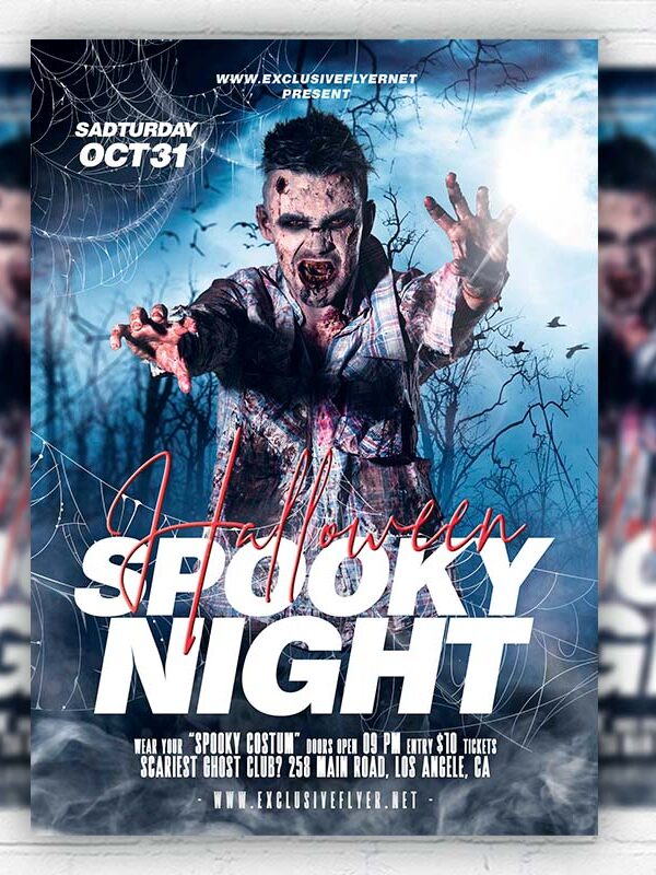 Spooky Halloween - Flyer PSD Template | ExclusiveFlyer