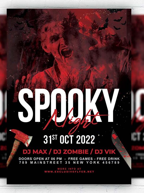 Spooky Night- Flyer PSD Template | ExclusiveFlyer