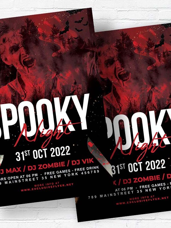 Spooky Night- Flyer PSD Template | ExclusiveFlyer