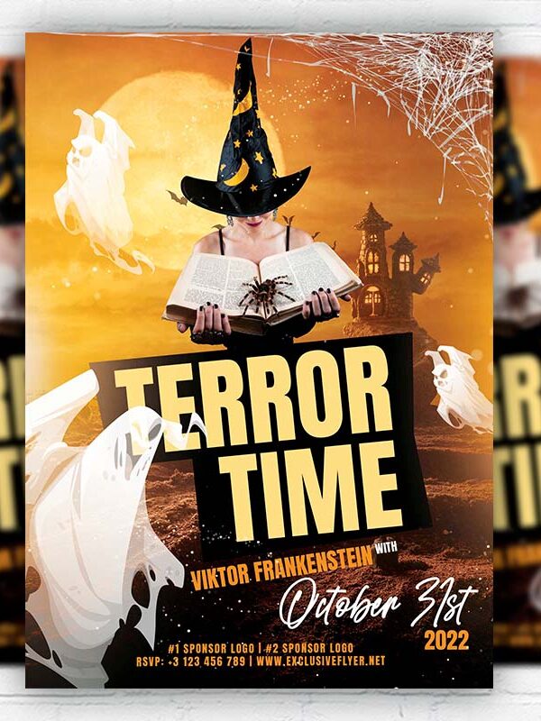 Terror Time - Flyer PSD Template | ExclusiveFlyer