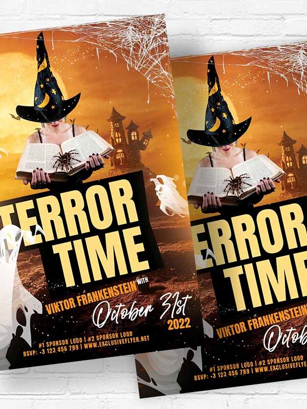 Terror Time - Flyer PSD Template | ExclusiveFlyer