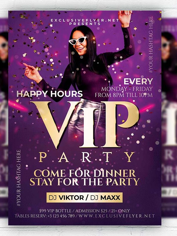 VIP Party - Flyer PSD Template | ExclusiveFlyer