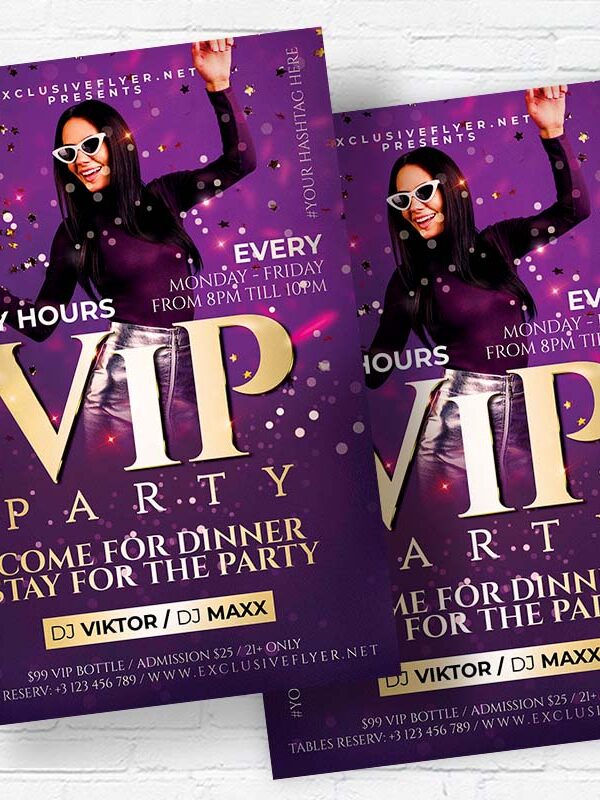 VIP Party - Flyer PSD Template | ExclusiveFlyer