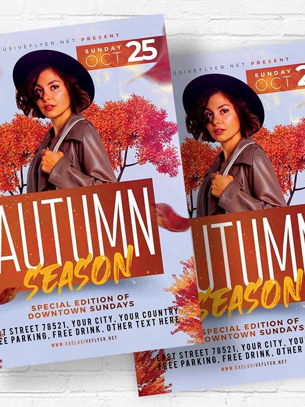 Autumn Season - Flyer PSD Template | ExclusiveFlyer