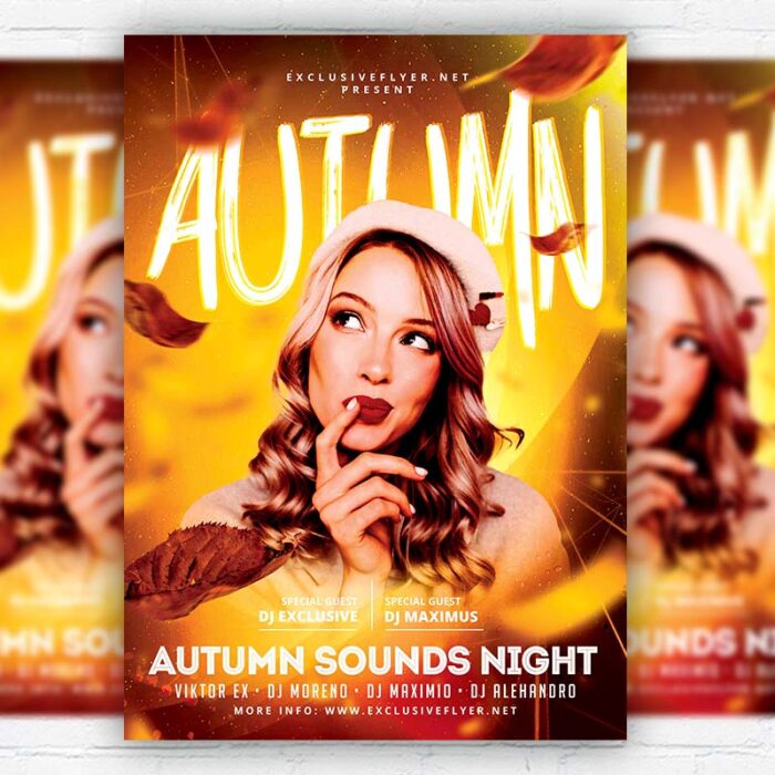 Autumn Sounds - Flyer PSD Template | ExclusiveFlyer