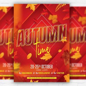 Autumn Time - Flyer PSD Template | ExclusiveFlyer