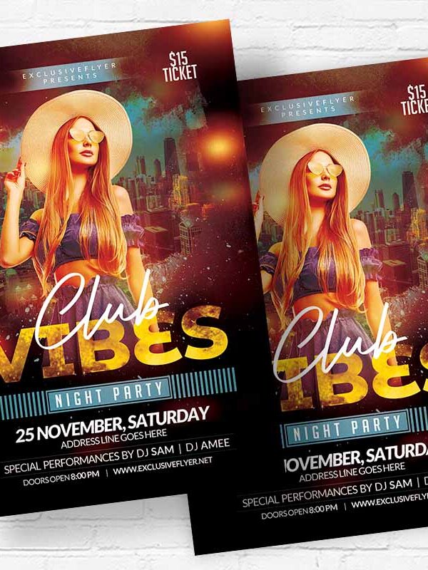 Club Vibes - Flyer PSD Template | ExclusiveFlyer