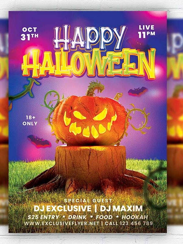 Halloween Flash Sale - Flyer PSD Template | ExclusiveFlyer