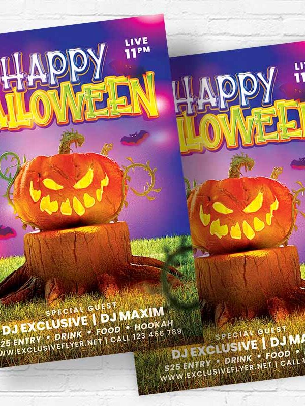 Halloween Flash Sale - Flyer PSD Template | ExclusiveFlyer